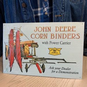 John Deere Metal Wall Sign